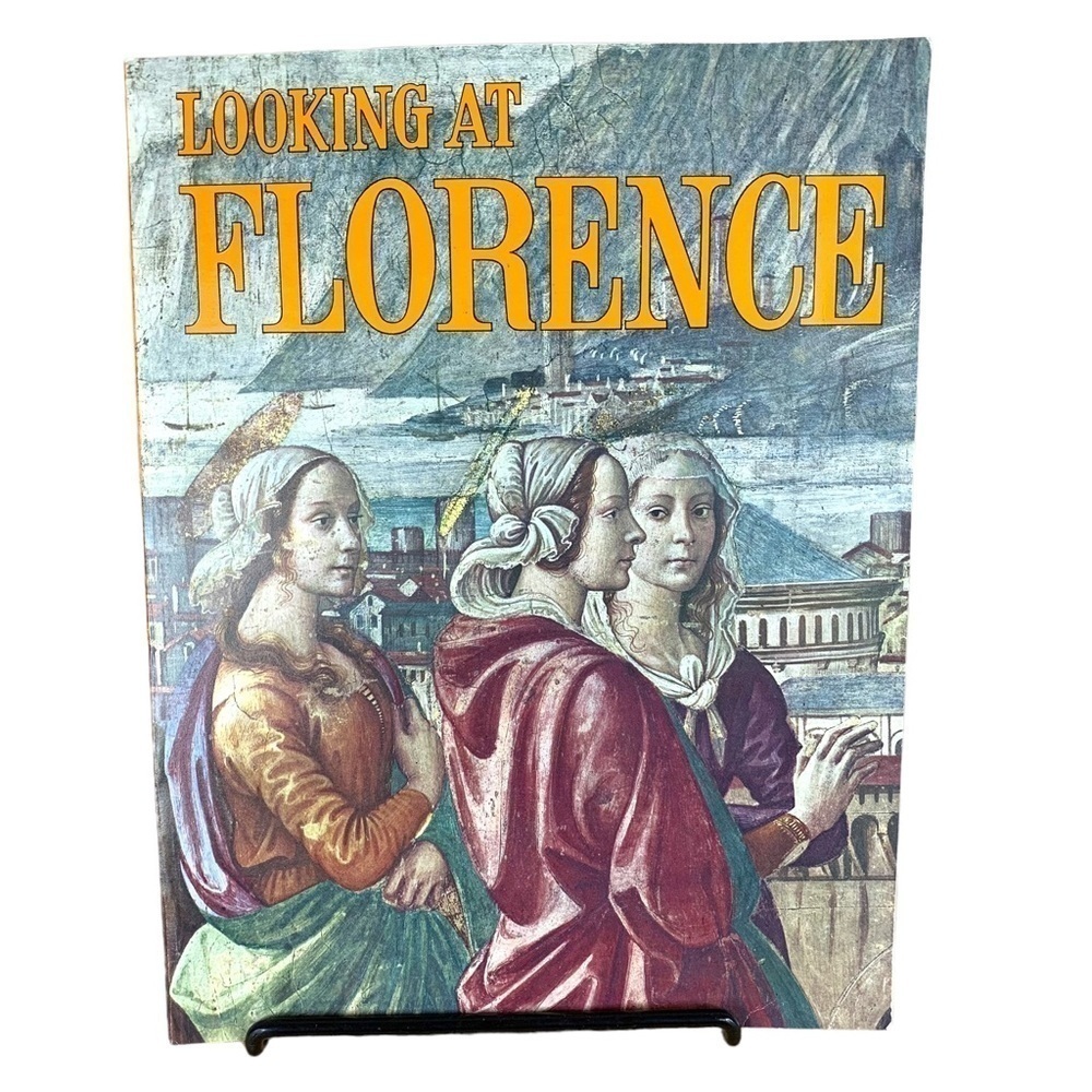 Vintage Looking At Florence Rolando Fusi Photography Travel Book Colorful Map